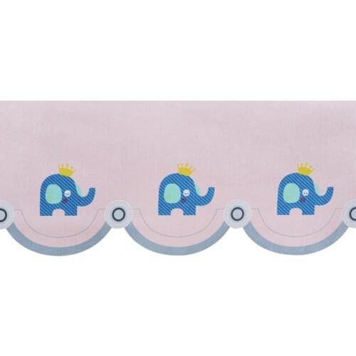 QGVLish 42cm Wide Cartoon Short Curtain Fabrics Lace Trim Ribbon DIY Valance Stage Childrens Bedroom Decor Curtain Accessories