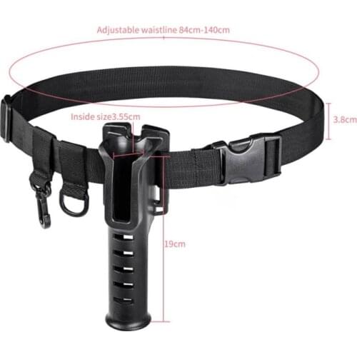 Adjustable Belt Rod Bracket Fishing Rod Abdomen Support Vertical Rod Frame Fishing Accessories
