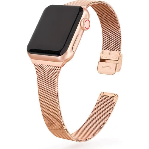 Milanese Strap for Apple Watch Band 44mm 40mm 42mm 38mm Women Stainless Steel Metal Bracelet for iWatch 6 5 4 SE 3 2 Accessories
