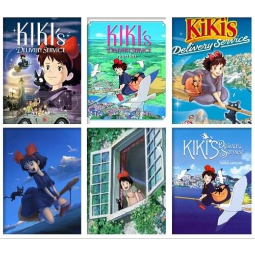Kikis Delivery Service Hayao Miyazaki animation 5D diy diamond painting cartoon full diamond mosaic picture kit home decor gift