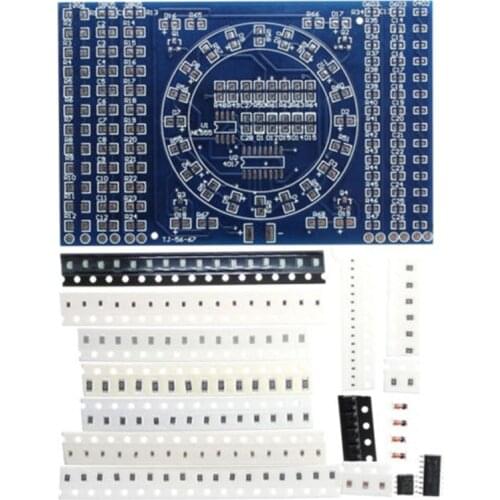 Suq CD4017 Rotating LED SMD NE555 Soldering Practice Board DIY Kit Fanny Skill Training Electronic Suit