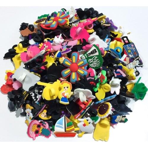 100pcs Mixed Random Cute PVC Pencil Toppers for Pens Straw Topper Student Pen Cap Stationery School Office Supply Kids Gift