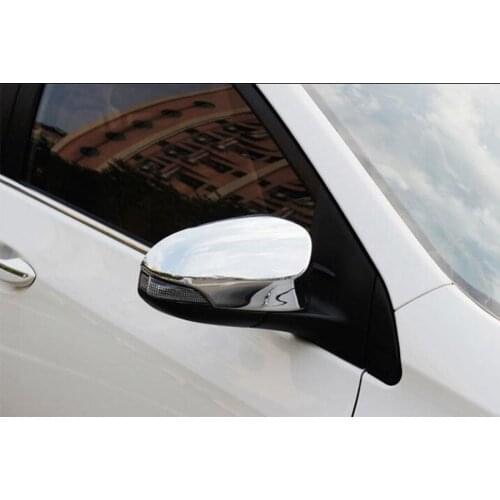 2Pcs Car Exterior Rearview Mirror Cover Trim Bezel Mouldings For Toyota Corolla 2014-2017 Chromium Styling Accessories