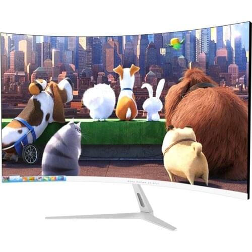 2K resolution 2White led monitor HD curved 24 inch 144HZ gaming monitor wide ultra-thin LED computer Monitor
