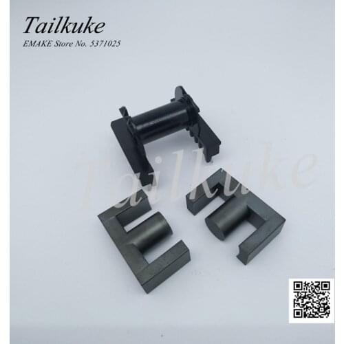 5set/lot EC3542 Manganese Zinc Ferrite Core Supporting Bakelite Horizontal 8 8 Skeleton EC35 Plane PC40 Material