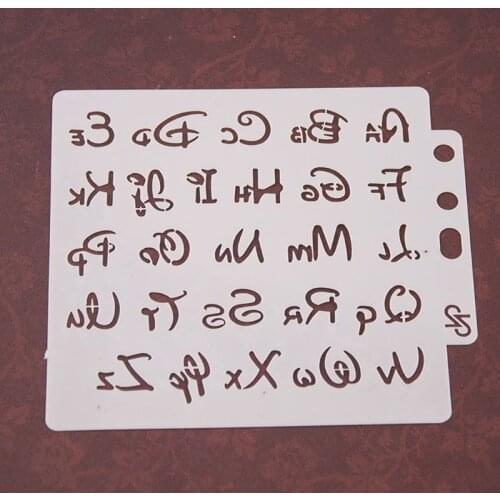 Alphabet Letter Stencils Template Painting Scrapbooking Embossing Stamping Album Card DIY E56C