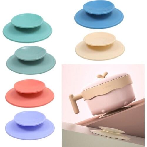 Baby Feeding Anti-slip Pads Suction Cup Children Silicone Dish Cup Double Sucker Mats Coasters G99C