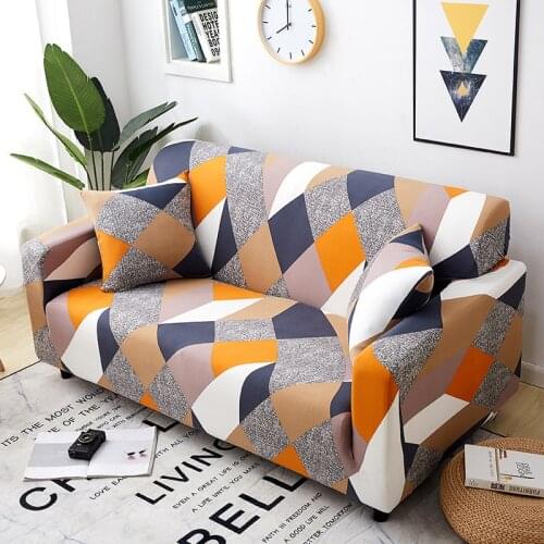 Stretch Slipcover Sectional Elastic Stretch Sofa Cover for Living Room Couch Cover L Shape Corner Armchair Cover 1/2/3/4 Seater