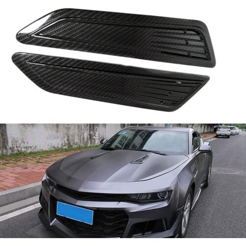 For Chevy Camaro 1LT/ LS/RS 2016 2017 2018 Car Air Intake Decorative Panel Cover Hood Decoration Carbon Stickers Accessories