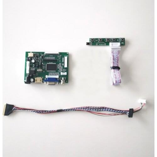 For CLAA140WB/HB140WX1 LVDS 40Pin notebook panel 1366*768 2AV+VGA 14" WLED LCD screen controller drive board DIY kit