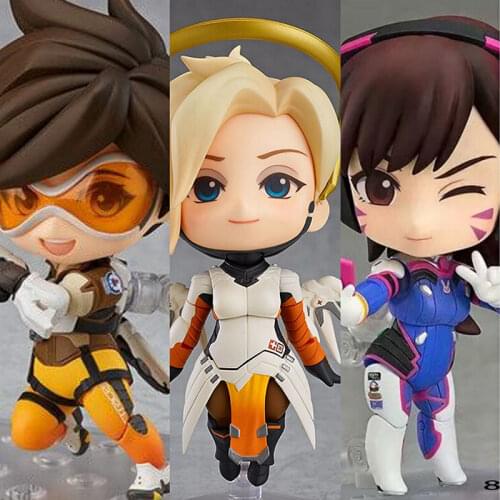 Overwatcher Grim Reaper D.Va Classic Skin Edition 847# 790# Tracer Action Figure Movable Collection Toy Gift