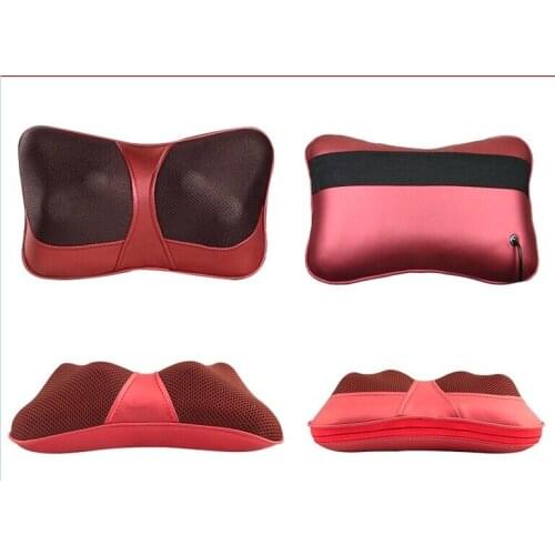110-220V English vasion dual-use home and car massage pillow household back massager electric massage pillow massage pad device