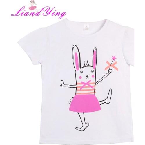 T-Shirts For Girls Cartoon T Shirt Girls 2020 Summer Kids Cotton T Shirt For Girls Teenage Children Shirts 4 6 8 11 10 12 Year