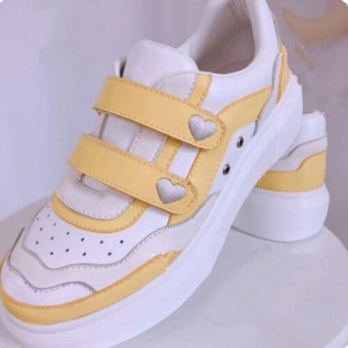 Japanese student sweet lolita shoes round head casual sneakers comfortable women shoes cute bowknot kawaii shoes loli cos