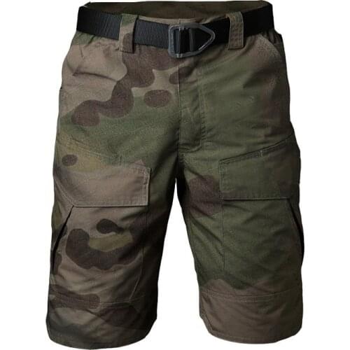 Summer Militar Waterproof Tactical Cargo Hiking Shorts Camouflage Army Military Men Climbing BDU shorts Hike