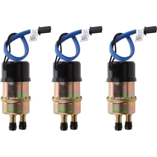 MagiDeal 3pcs 12V 10mm Fuel Pump For Kawasaki Ninja ZX6R 1995-2001