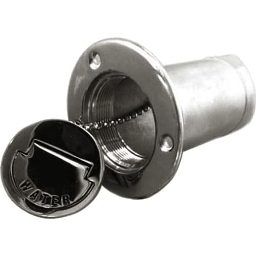 Stainless Steel Marine Hardware Deck Filler of Waste Fuel Diesel Gas Filler, 38mm Socket, Fits for Boat /Caravans