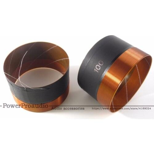 4PCS 100MM Bass Voice Coil Woofer Black Aluminum With Sound Air Outlet Hole For 12 inch -18 inch Subwoofer Speaker 8OHM