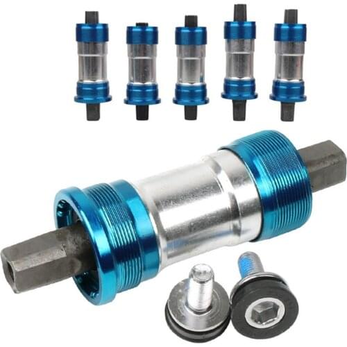 New Style Fixed Cog Mountain Bike Sealed Bottom Bracket Bicycle Central Bearing Axis Palin Square Hole Center Axle Free Screw