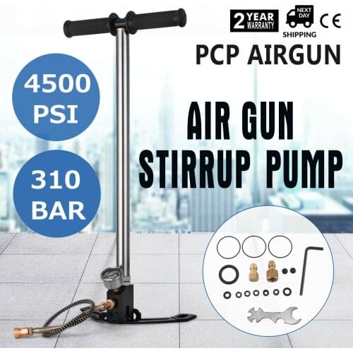 AIR GUN RIFLE FILLING PUMP STIRRUP PUMP 4500PSI AIR RIFLE PISTOLS 3 STAGE