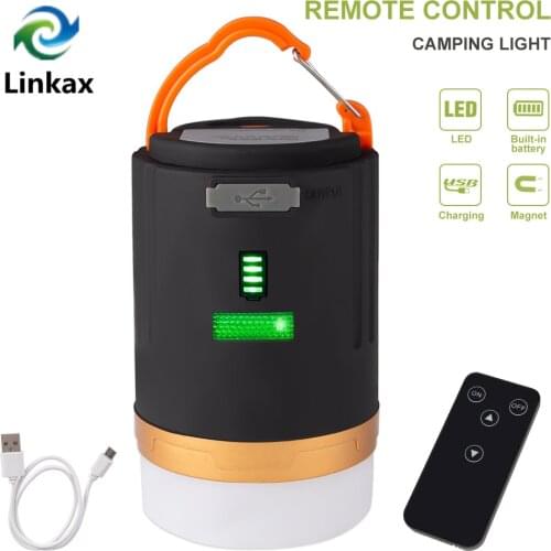 4800mAh Remote Controller Portable Lantern Camping Lamp Tent Light Emergency Reading Repairing Lamps Waterproof Hang Lamp usb