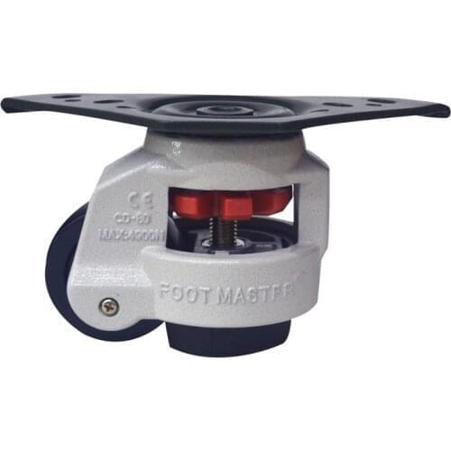 Industrial aluminium profile GD80F, Level adjustment wheel/Casters,flat support, footmaste,Industrial casters