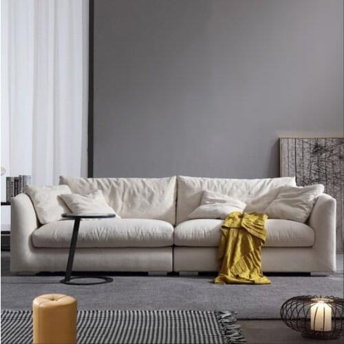 Down latex fabric sofa for three or four people