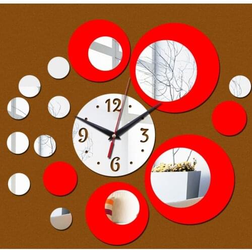 2020 New Real Wall Clock Acrylic Mirror 3d Stickers Diy Clocks Quartz Watch Reloj Pared Large Decorative Horloge