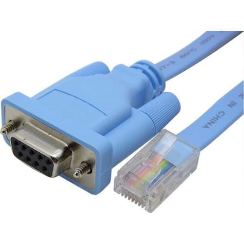 RJ45 to RS232 COM Port Serial DB9 Network Ethernet adapter Female Router Console Cable Adapter For Cisco Huawei