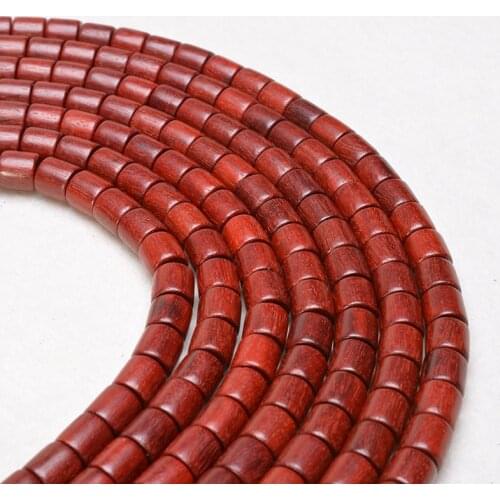 MOFRGO 200 pcs Natural Rosewood Beads for Jewelry Making Handmade Fine Polishing DIY Bracelet Necklace Mala Accessories