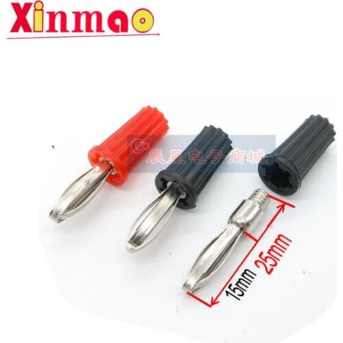 5PCS 4mm banana plug 4-leaf banana plug male multimeter test insert teaching physics experiment pin