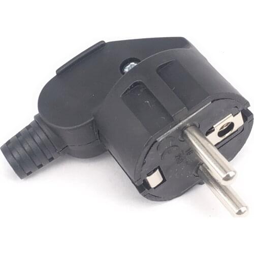 Eu AC Power Adapter Socket 16A 250V Connector Cable Electrical Plug White Black Male Converter Adaptor Detachable Plug