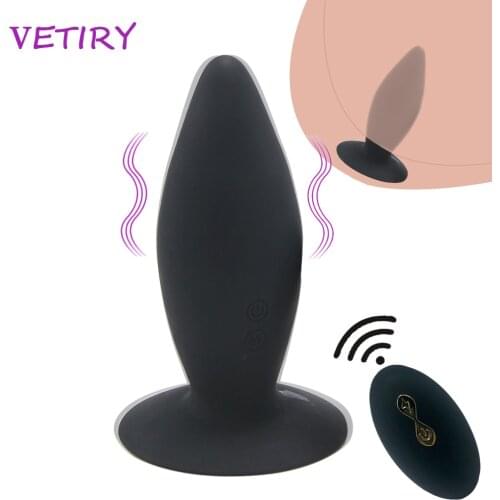 VETIRY Anal Vibrator 10 Speed Remote Control Vibrating Suction Cup Prostate Massager Sex Toys For Women Men Gay Butt Plug