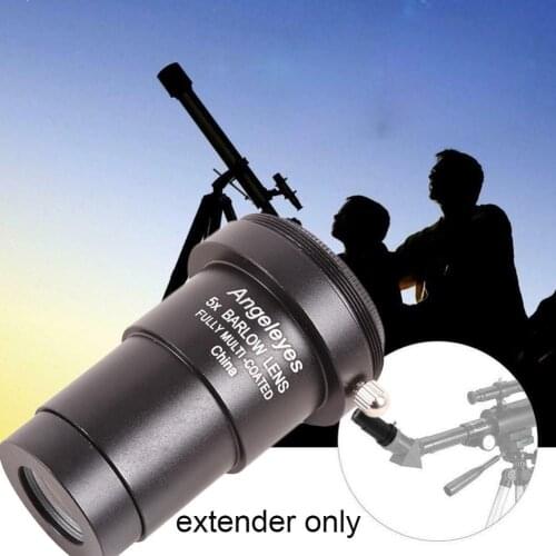 Angeleyes M42x0.75 Metal 5x Barlow Lens / Barlow 1.25 For Astronomical Binoculars Inches Lens Eyepiece Telescope 31.7mm O8V0