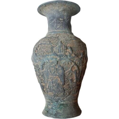 Bronze unearthed from antiques collection of fulushou collection of bronze vase decoration collection of zhenzhai decoration