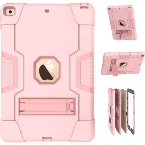For iPad 9.7 2017 mini 1 2 3 4 5 Pro 11 2018 10.2 for iPad Air 3 10.5 Armor Shockproof Hybrid Protective Stand Cover Case
