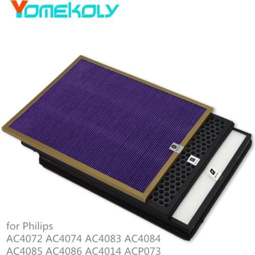 3PCS Set Filter For Philips Air Purifier AC4072 AC4074 AC4083 AC4084 AC4085 AC4086 AC4014 ACP073 AC4141 AC4143 AC4144 Parts