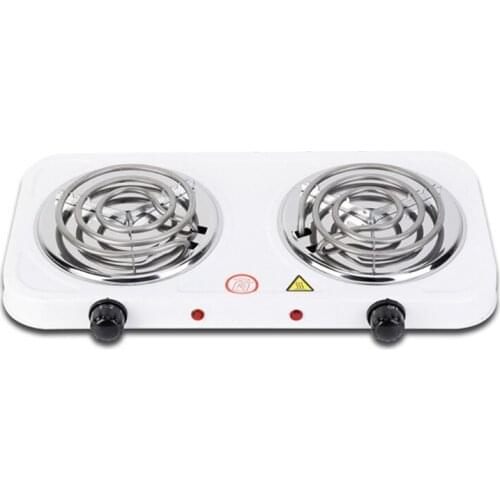 J0PE Portable Electric 2000W Mocha Pot Double Stove Hotplate Adjustable Temperature Furnace Home Kitchen Cook Coffee Heater Dorm