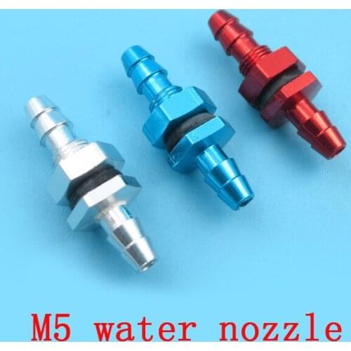 M5 Water Nozzle Two Way Straight 3*5mm Water-cooling Pipe Connecting Nozzle Connector for DIY Nautical Model RC Electric Ship