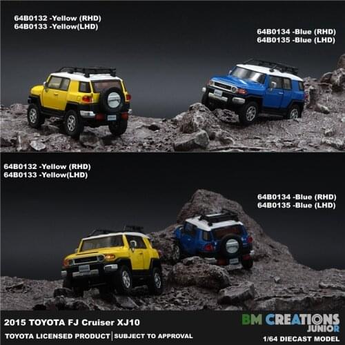 BM Creations 1:64 Toyota 2015 FJ Cruiser RHD Diecast Model Car