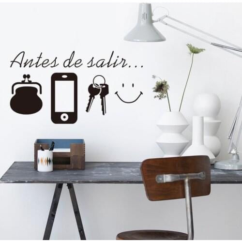 Antes de salis Decor Wall Stickers Removable Art Vinyl Family Quote Wall Sticker Decorating DIY Family Art Customize