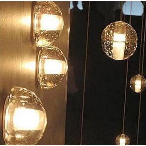 Clear Crystal Wall Lamp For Home Indoor Balcony Simple Creative Fashion Wall Lamps Modern Glass Ball Lights LED