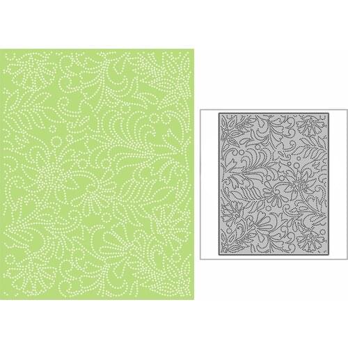 New Spotted Spring Story Background Plate Craft Embossing Mold 2021 Metal Cutting Dies for DIY Scrapbooking Album Card Making