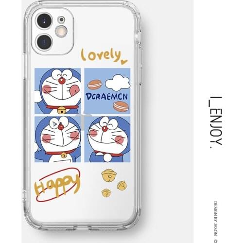 Official Original Transparent Soft Case for Apple iPhone 11 12 13 Pro MAX SE 2020 XR XS X 6 6s 7 8 Plus Shockproof Cute Phone Co