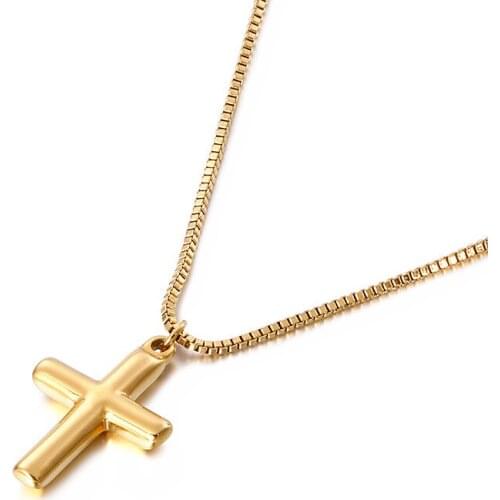 Simple cross necklace female clavicle chain punk cross necklace