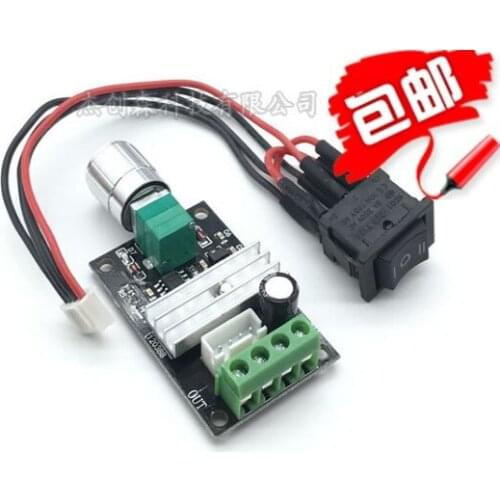 PWM DC motor speed controller 6V12V24V 3A Speed switch / module With Positive reversalSwitch function