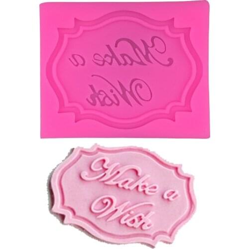 Wake a wish Shape 3D fondant cake silicone mold kitchen chocolate pastry making cupcake decoration tools F0321