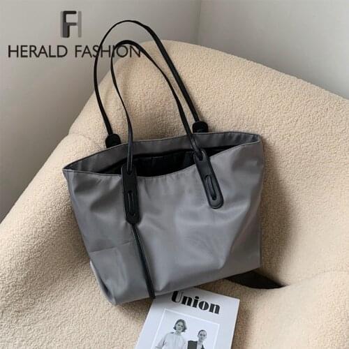 Women bag Solid Womens Canvas Handbags 2020 Luxury Lady Hand Bags Purse Pocket Women Composite bag Big Tote Sac Bols