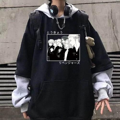 Anime Tokyo Revengers Cosplay Cloak Hoodies Hip Hop Sweatshirts Streetwear for Women/men