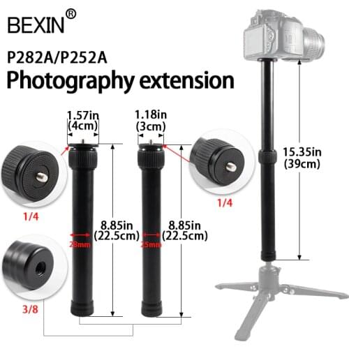 BEXIN universal DSLR gimbal stabilizer aluminum alloy portable Selfie Extension Rod suitable for tripod monopod SLR Camera